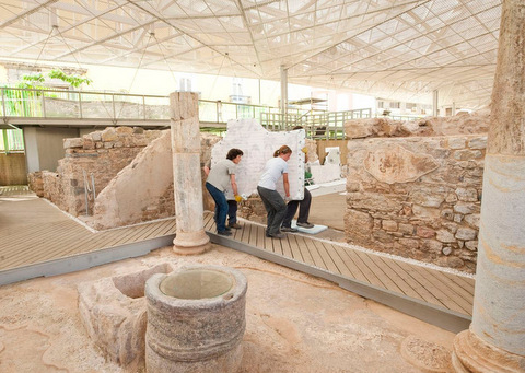 The Cerro del Molinete archaeological park in Cartagena, containing the Roman Forum district