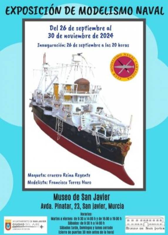 Sept 26-Nov 30 Model ship exhibition in San Javier