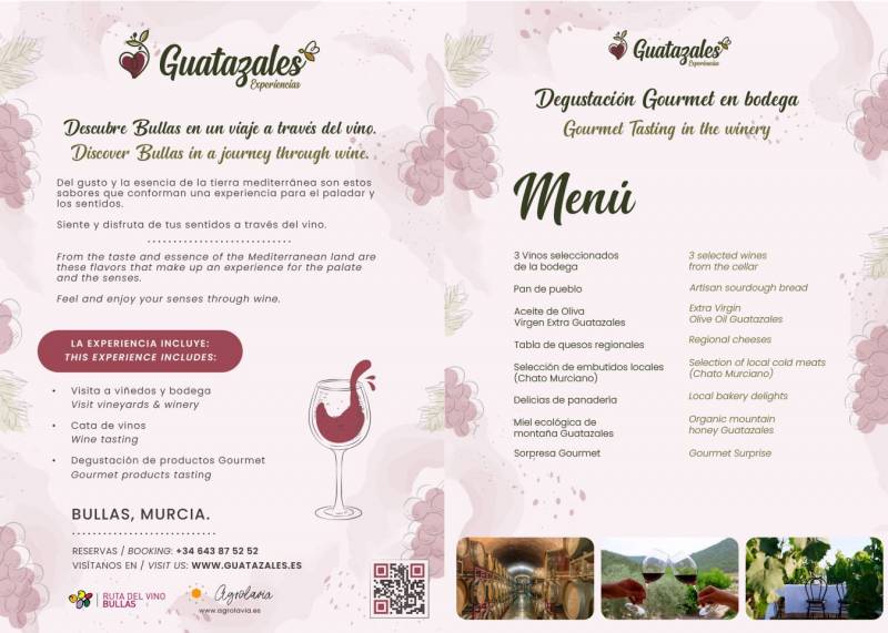 Affordable wine experiences, honey tastings, horse riding and more rural tourism in Bullas from Guatazales